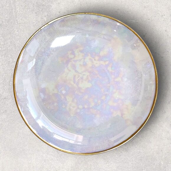 Antique Haviland Limoges Teacup Noritake Saucer Violet Floral Gold Rim Iridescen - Picture 12 of 15